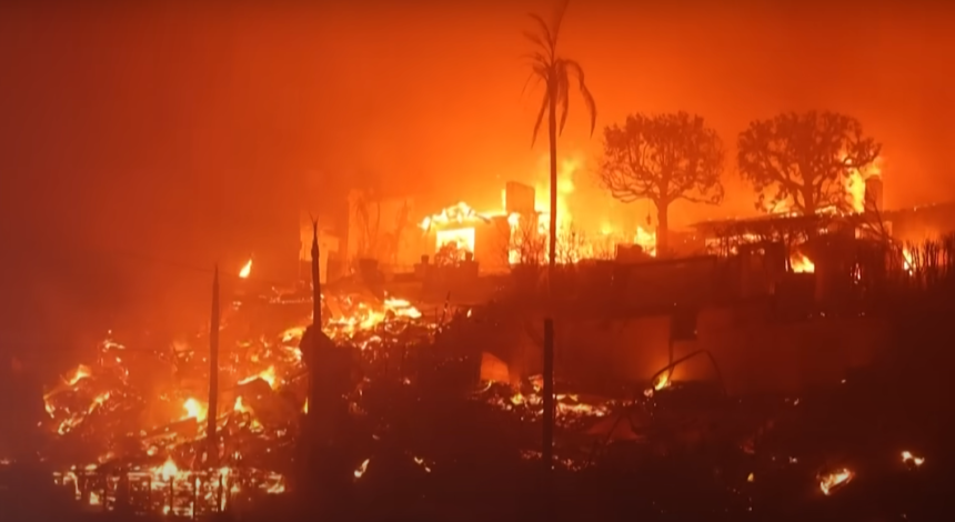Fire In California